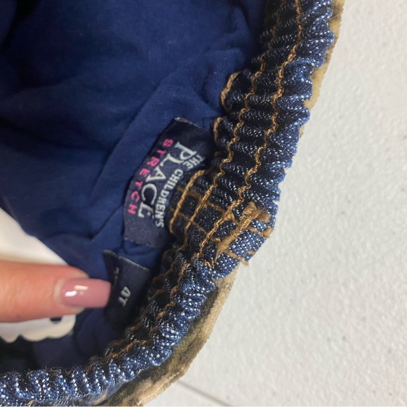 Girls size 4T multi colored denim and leopard skirt - Picture 3 of 3